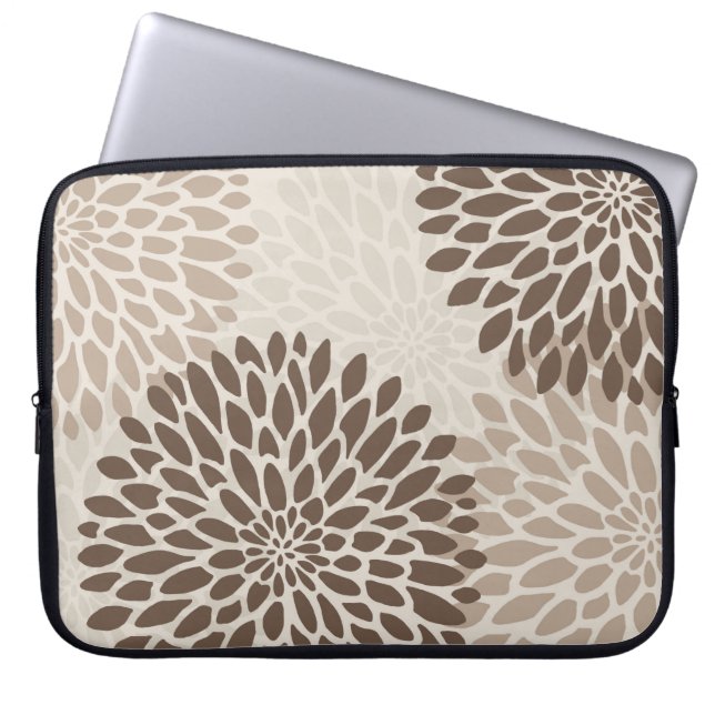 Funda Para Portátil Gráfico de crisantemo moderno (Frente)