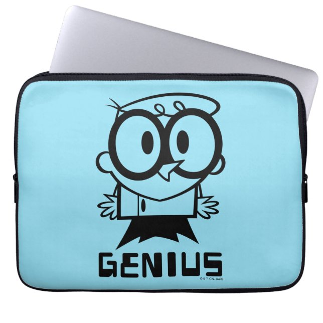Funda Para Portátil Gráfico de esquema Dexter "Genius" (Frente)