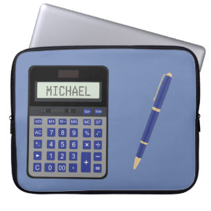Funda Para Portátil Gráfico de la calculadora y la pluma