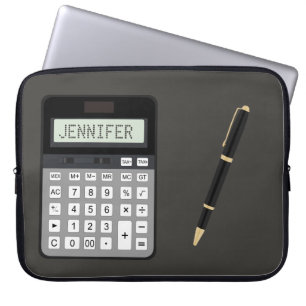 Funda Para Portátil Gráfico de la calculadora y la pluma