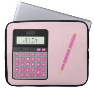 Funda Para Portátil Gráfico de la calculadora y la pluma