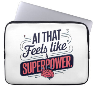 Funda Para Portátil Gráfico de superpoder de inteligencia artificial