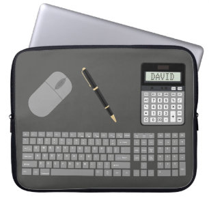 Funda Para Portátil Gráfico de teclado, ratón, calculador y lápiz