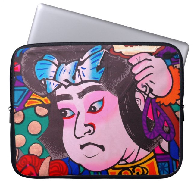 Funda Para Portátil Gráfico sobre Kiteart tradicional japonés, kite, s (Frente)