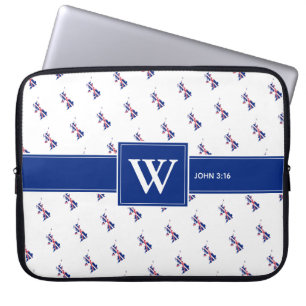 Funda Para Portátil Gran BRETAÑA Gran Bretaña Christian Bible Monogram