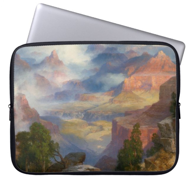Funda Para Portátil Gran Cañón en niebla (por Thomas Moran) (Frente)
