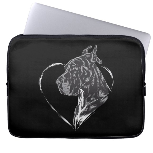 Funda Para Portátil Gran danés (Frente)