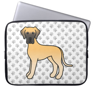 Funda Para Portátil Gran Danés cervato perro de dibujos animados lindo