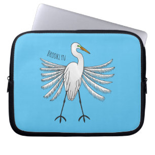 Funda Para Portátil Gran ilustracion de personalizado de aves de garga