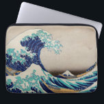 Funda Para Portátil Gran Ola de Hokusai en Kanagawa. Arte japonés vint<br><div class="desc">Katsushika Hokusai "La gran ola de Kanagawa" manga portátil. Ilustracion japonés vintage.</div>