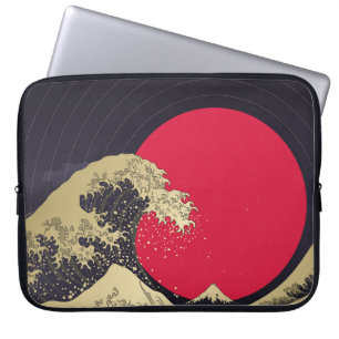 Funda Para Portátil "Gran ola de kanagawa". Hokusai, onda japonesa i