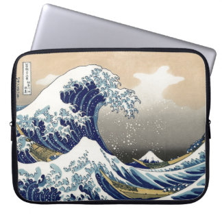 Funda Para Portátil Gran onda de Hokusai del tsunami de Kanagawa