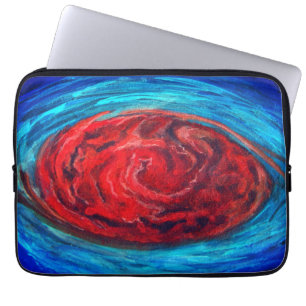 Funda Para Portátil Gran punto rojo de la manga de la laptop Júpiter