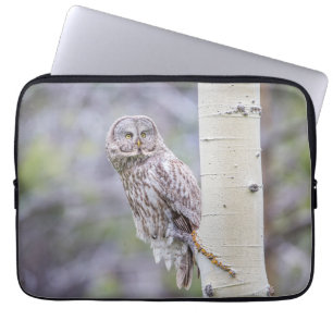 Funda Para Portátil Gran rama de álamo gris