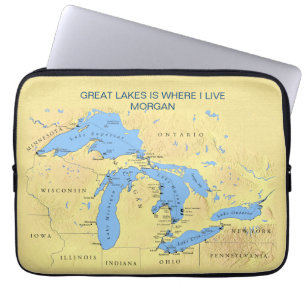 Funda Para Portátil Grandes Lagos de América del Norte