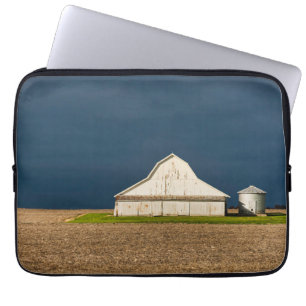 Funda Para Portátil Granjas Pabellón Blanco y Silo