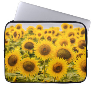 Funda Para Portátil Granjas   Un Campo De Girasol
