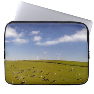 Funda Para Portátil Granjas   Vacas Cercanas A La Granja De Molino De 