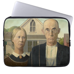 Funda Para Portátil Grant Wood - American Gothic