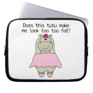 Funda Para Portátil Grasa del Tu Tu del hipopótamo