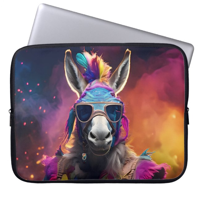 Funda Para Portátil Grasas azules de burro (Frente)