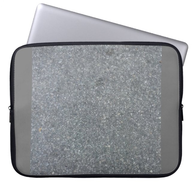 Funda Para Portátil Gray and Black Computer Sleeve (Frente)