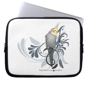 Funda Para Portátil Gray Cockatiel