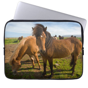 Funda Para Portátil Grazo de caballos islandés