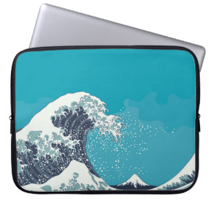 Funda Para Portátil Great Wave and Mount Fuji vintage wocut japonesa