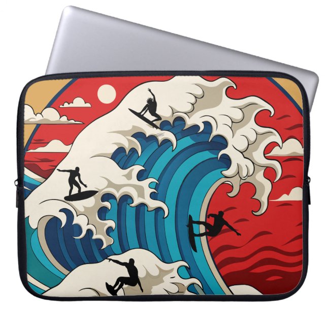 Funda Para Portátil great wave hokusai (Frente)