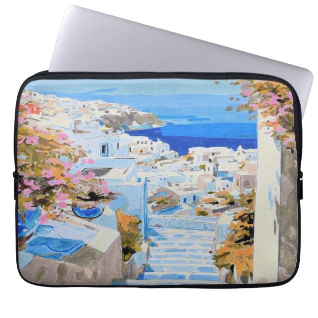 Funda Para Portátil Grecia Hermosa  (Frente)