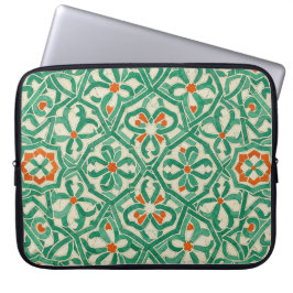 Funda Para Portátil green arabesque