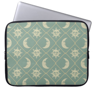 Funda Para Portátil Green Celestial Sun And Moon