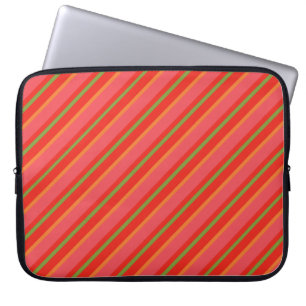 Funda Para Portátil Green Check Gingham Portátil Sleeve de Gingham est