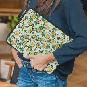 Funda Para Portátil Green & Gold St Patrick's Lucky You Shamrock