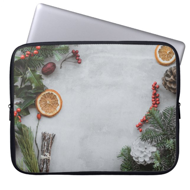 FUNDA PARA PORTÁTIL GREEN PALM LEAF (Frente)