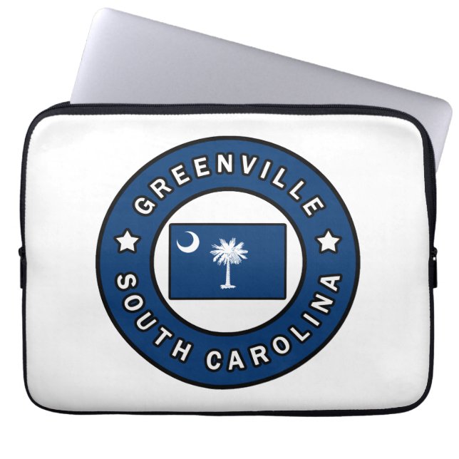 Funda Para Portátil Greenville Carolina del Sur (Frente)