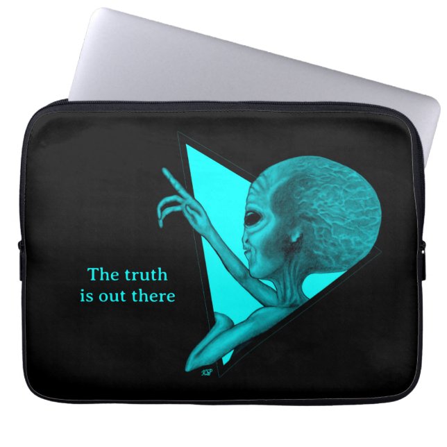Funda Para Portátil Grey Alien, la verdad está ahí fuera (Frente)