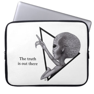 Funda Para Portátil Grey Alien, la verdad está ahí fuera