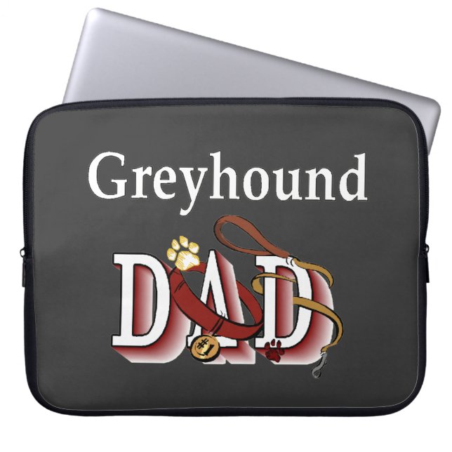 Funda Para Portátil Greyhound Dad (Frente)