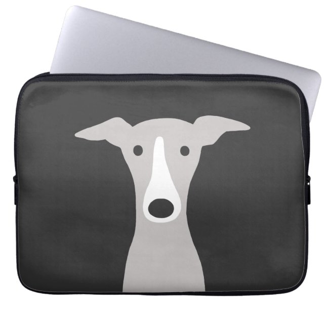 Funda Para Portátil Greyhound lindo, griego italiano o lechón (Frente)