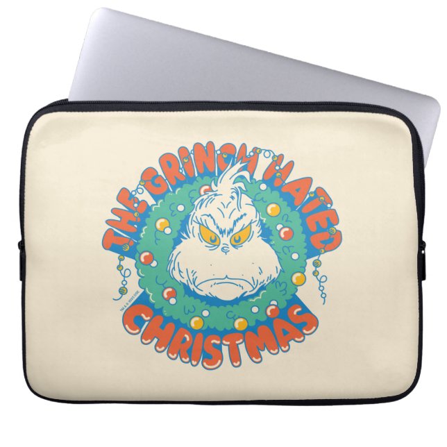 Funda Para Portátil Grinch Odió La Navidad (Frente)