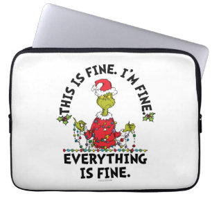 Funda Para Portátil Grinch   Todo está bien