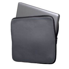 Funda Para Portátil Gris Carbón Moderno Color Sólido Plano