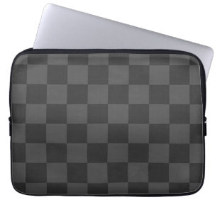 Funda Para Portátil Gris Checkerboard
