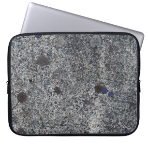 Funda Para Portátil Gris de la roca del granito con los detalles