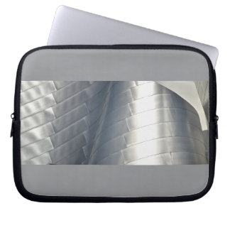 Funda para portátil gris metálico de arquitectura