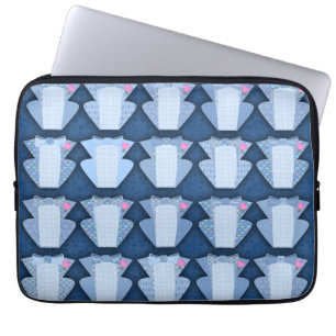 Funda Para Portátil Groovy Blue Tux Pattern