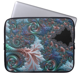 Funda Para Portátil Groovy Colorful Boho Hippie Mandelbrot Arte Fracta