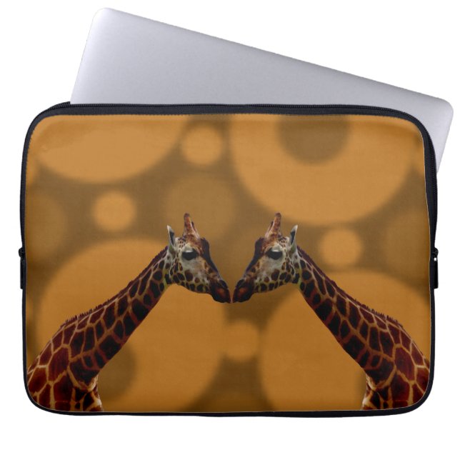 Funda Para Portátil Groovy Giraffe A Ir, (Frente)